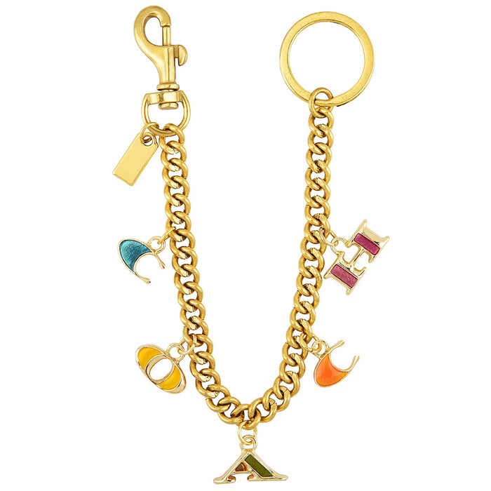 Wholesale Dinosaur Heart Shell Cherry Bag Charm Chain Metal Gold Tone Trendy Crossbody Pendant Boutique Resale Accessory