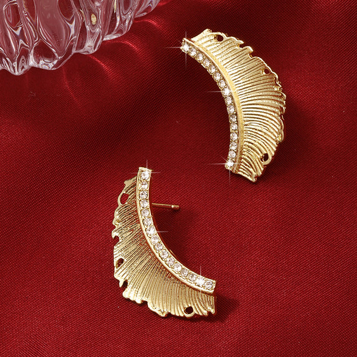 Wholesale leaf earrings women's niche design earrings