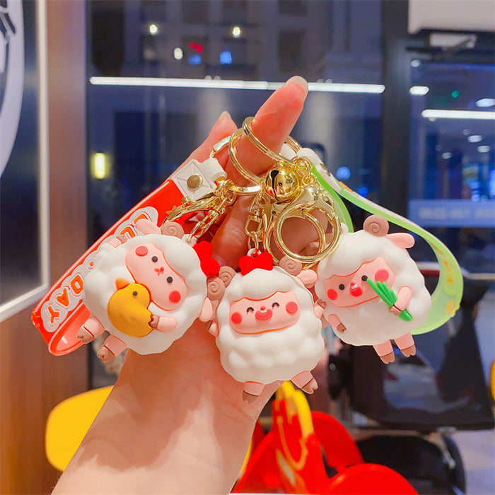 Wholesale Cute Little Sheep Pendant Keychain
