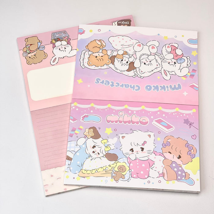Wholesale Cute Cartoon Flat-Spread B5 Notebook Trendy Full-Color Diary for Girls Double Offset Paper Everyday Journal