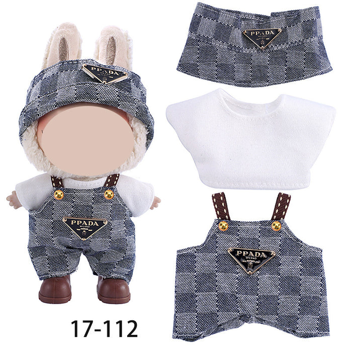 Wholesale Pull-Up Baby Clothes 8-Shaped Plaid Overalls Set
