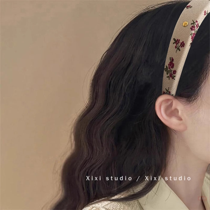 Wholesale Pastoral Style Floral Lace Headband