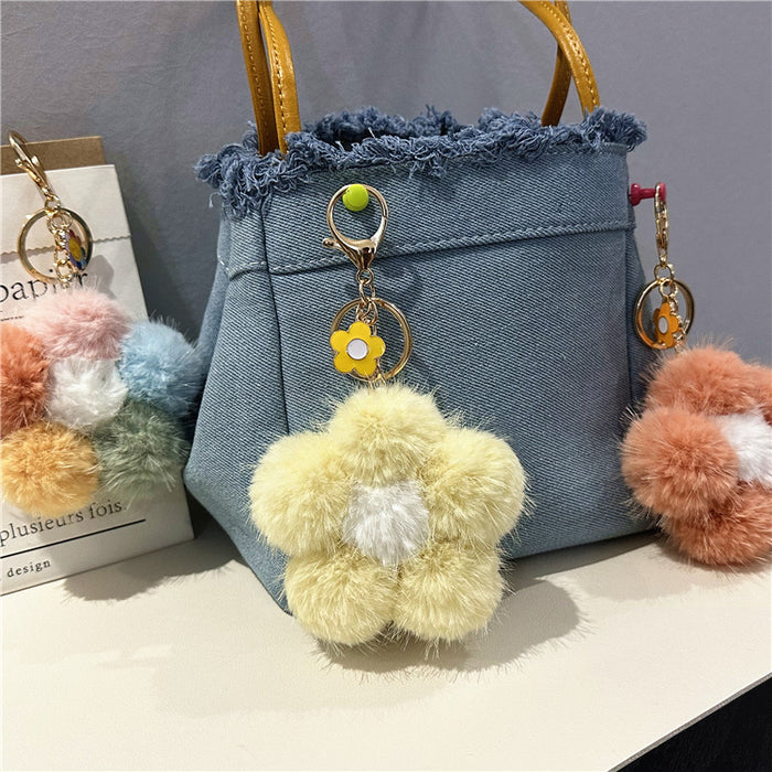 Wholesale Sakura Fur Ball Keychain JDC-KC-KaiY013