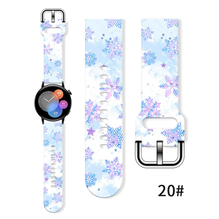 Wholesale Printed Silicone Watch Strap Wristband JDC-WD-NuoQi036