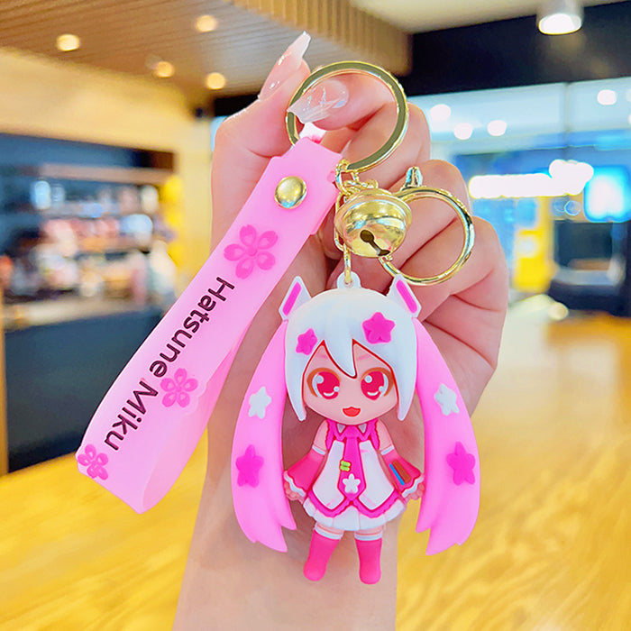 Wholesale Cartoon Twin Ponytail Beautiful Girl Keychain JDC-KC-YDao091