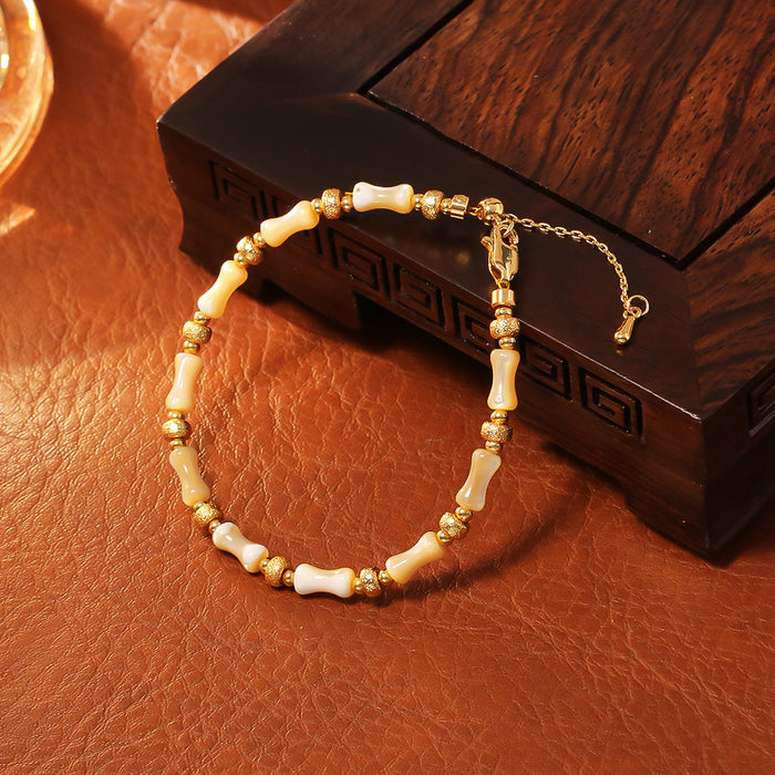 Wholesale Bamboo necklaces, bracelets, earrings, natural mother of pearl, high-end fashion accessories