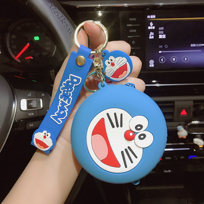 Wholesale Cartoon Silicone Coin Purse Keychain JDC-KC-KuM006