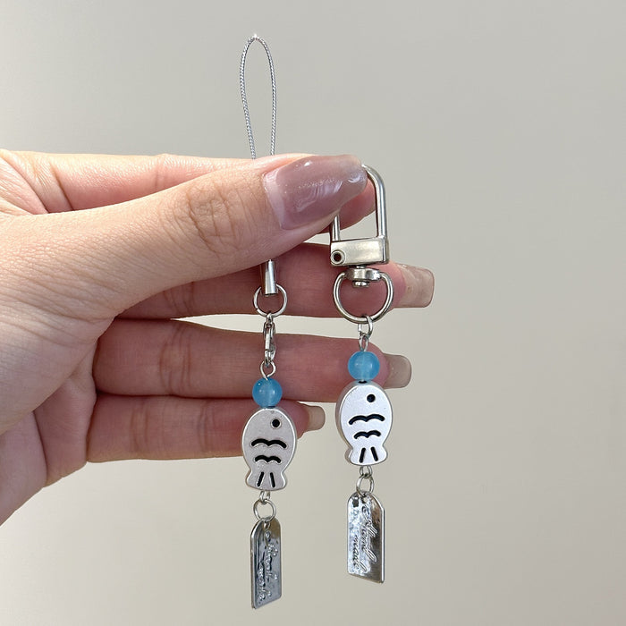 Wholesale Mobile phone chain bead small pendant camera chain niche