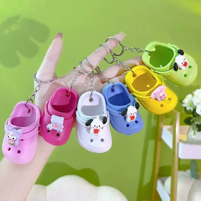 Wholesale of Mini Hole Shoes PVC Keychains (S) JDC-KC-LuoYan001