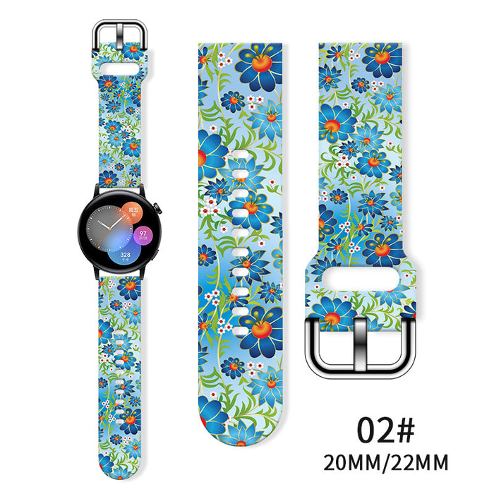 Wholesale Printed  Tpu Watch Strap Wrist Strap JDC-WD-NuoQi085