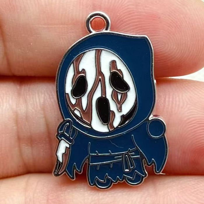 Wholesale 10pcs  Series Monster DIY Alloy Drip Pendant Keychain Earrings Bag Charm