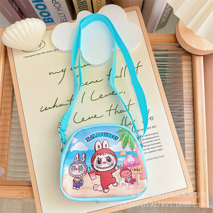 Wholesale Cloth Crossbody Bag Semicircle Shoulder Bag Children' s Small Backpack Shoulder Bag  Capybara Crossbody Bag