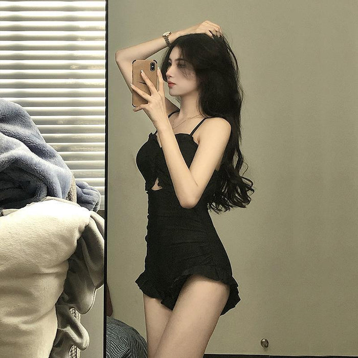 Wholesale Swimsuit one-piece sexy swimsuit conservative belly covering