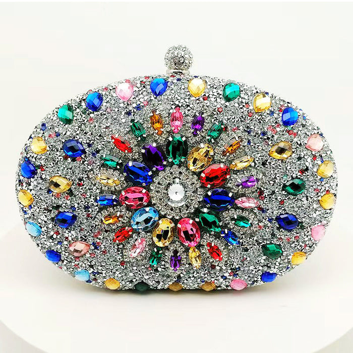 Wholesale Sunflower Evening Bag Diamond Handbag JDC-HB-YiX004