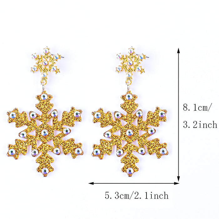 Wholesale New Christmas earrings green fur strange    Christmas tree snowflake elk gingerbread man