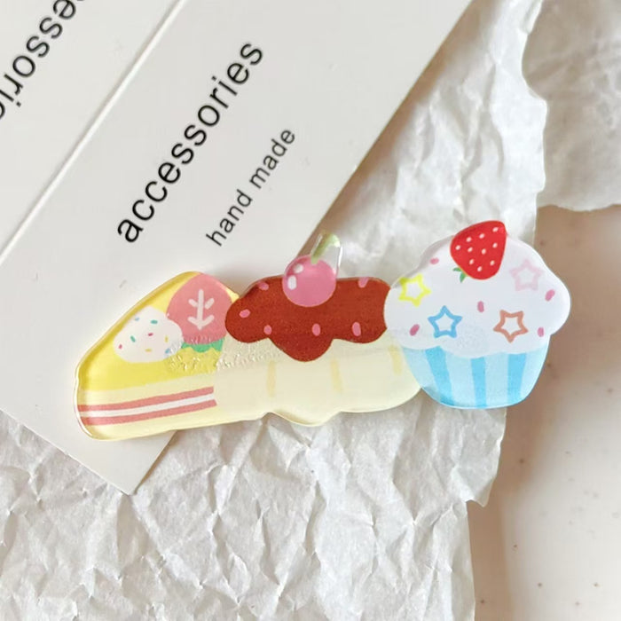 Wholesale Piggy Drink Acrylic Hair Clip