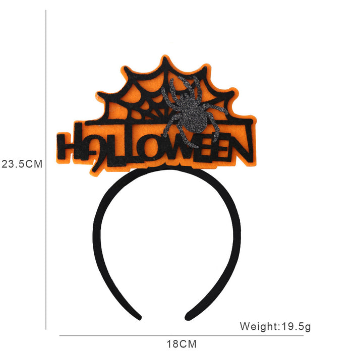 Wholesale Headband With  Bat And Pumpkin Decor Chic Party Prop Hair Accessory