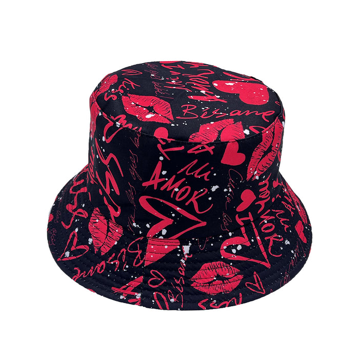 Wholesale Cotton Valentine's Day Bucket Hat JDC-FH-AXing018