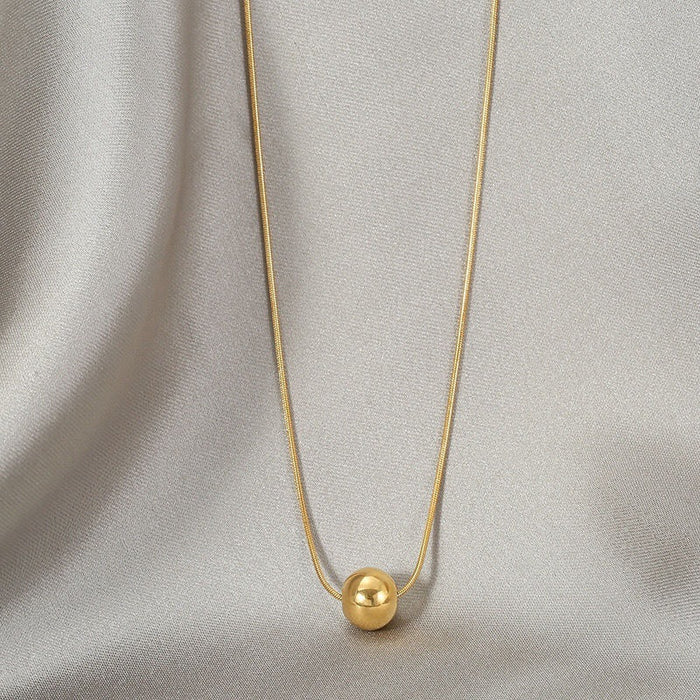 Wholesale  Golden Bead Necklace Women's  Niche Collarbone Necklace All-match Elegant
