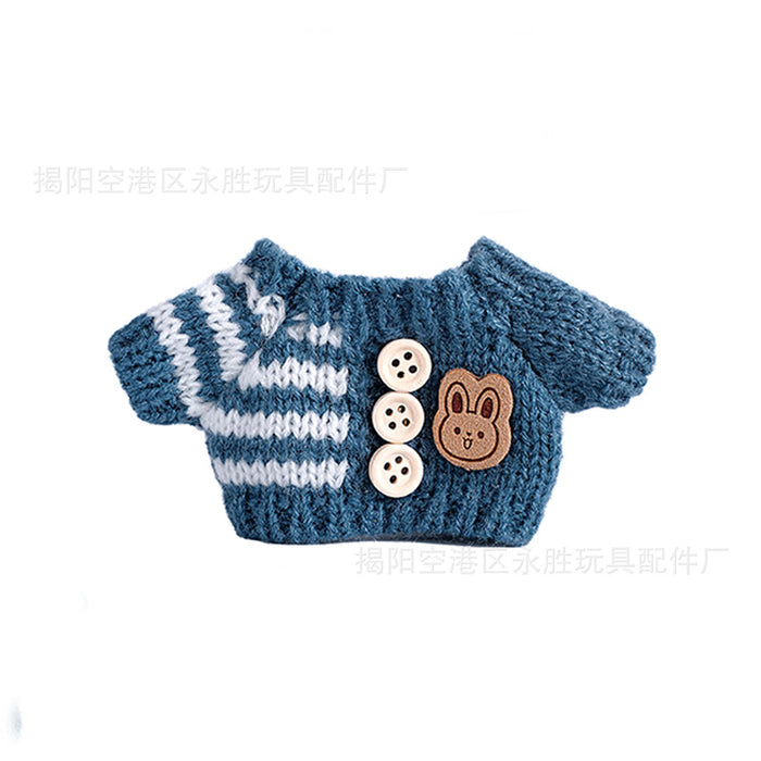 Wholesale 6pcs/set Only Clothes Are Suitable for Vinyl Dolls,  Plush Dolls and Other Wearable Wool Clothes to Change Clothes