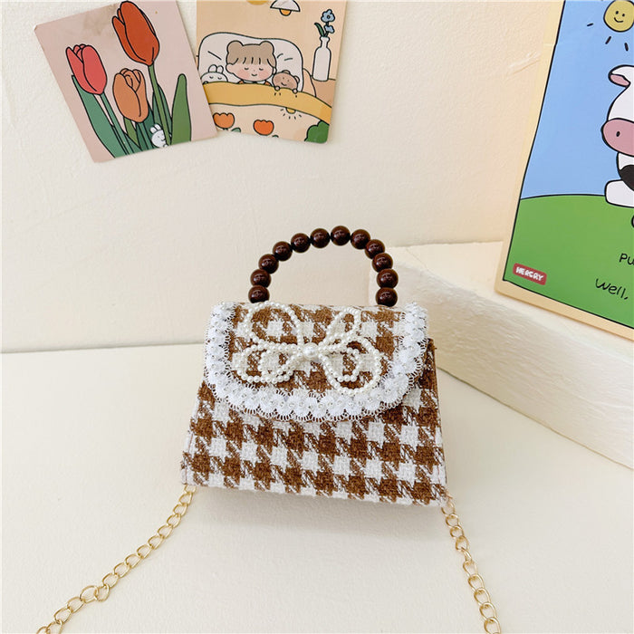 Wholesale Cotton and Linen Children's Cute Princess Chain Bag Coin Purse JDC-SD-YuanDuo094