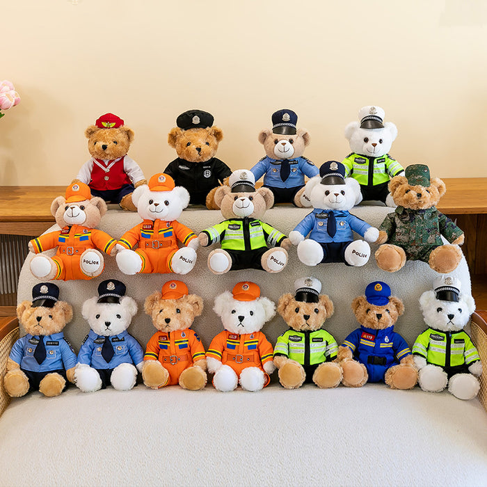 Wholesale Traffic Police Bear Doll Public Security Police Doll JDC-DO-MW023