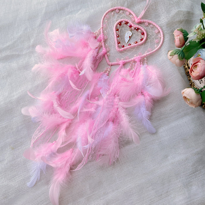 Wholesale Metal Dream Catcher Hollow Heart Design Wedding Home Decor Hanging Ornament Gift MOQ≥2