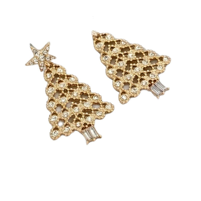 Wholesale  Christmas Tree Earrings with Personalized Light Luxury