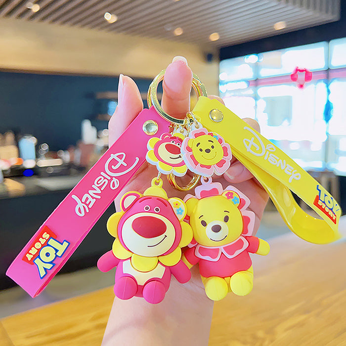 Caricatura al por mayor Epoxy Bear Keychain JDC-KC-KUM019