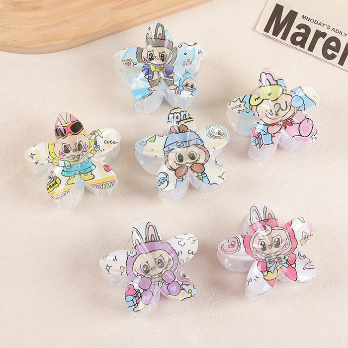 Wholesale Creative Frangipani UV Printed Hair Clip