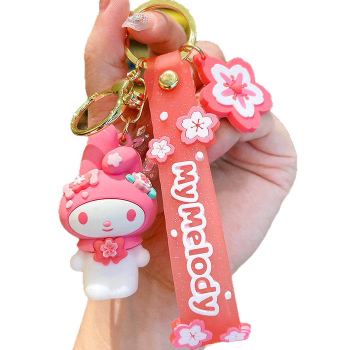 Wholesale Season Cute Dog Keychain PVC Car Key Accessory Decorative Charm