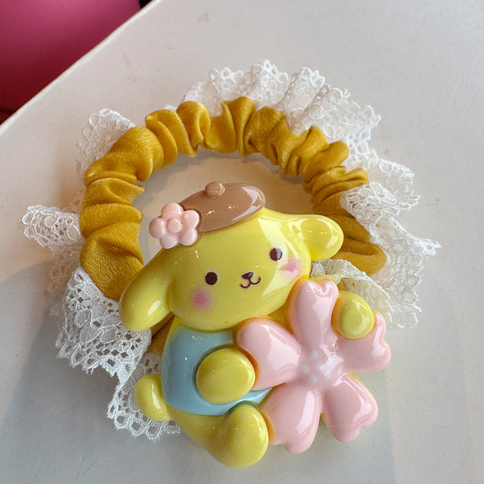 Wholesale Hair lace rubber band cute cartoon  hair band head rope does not hurt the hair elastic