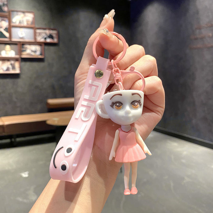 Wholesale Cartoon Silicone Keychain Bag Pendant