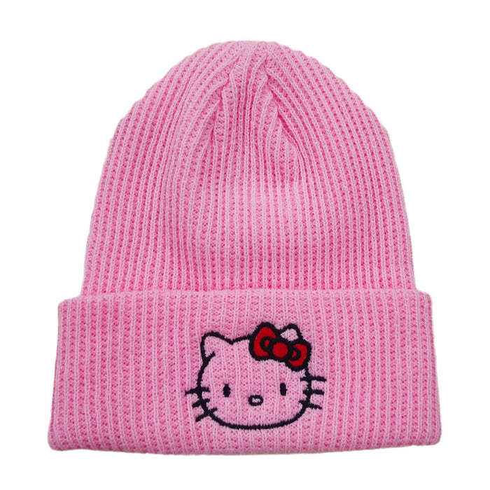 Wholesale Cartoon Embroidery Acrylic Warm Knitted Wool Hat JDC-FH-BoD014