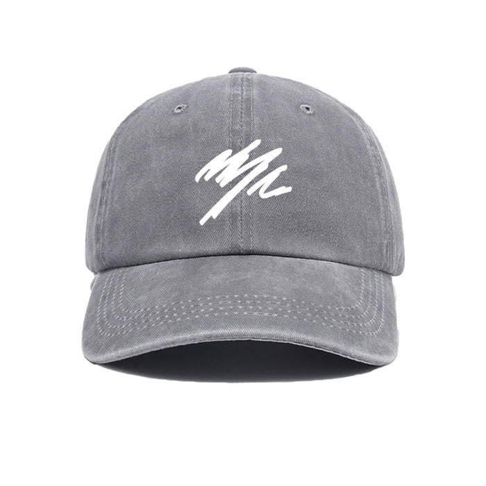 Wholesale Duck cap with simple letter print and deep top, versatile wide brimmed big toe baseball cap