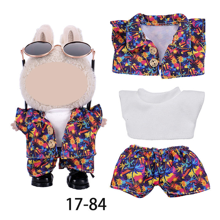 Wholesale Only Clothes Character Pattern Overalls Set doll clothes