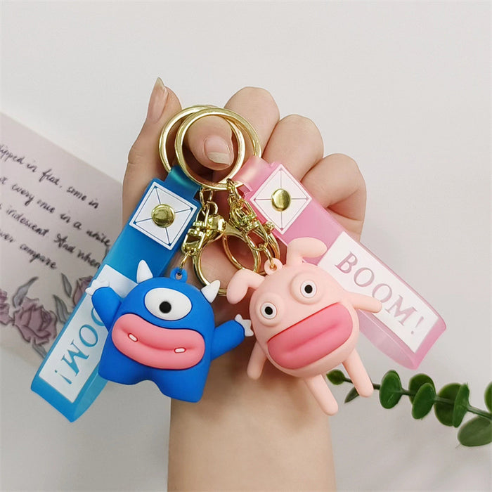 Wholesale Cartoon Silicone Doll Keychain JDC-KC-HaoXi004