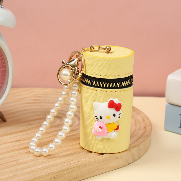 Wholesale PU Cartoon Bucket Coin Purse Keychain JDC-KC-YiK011