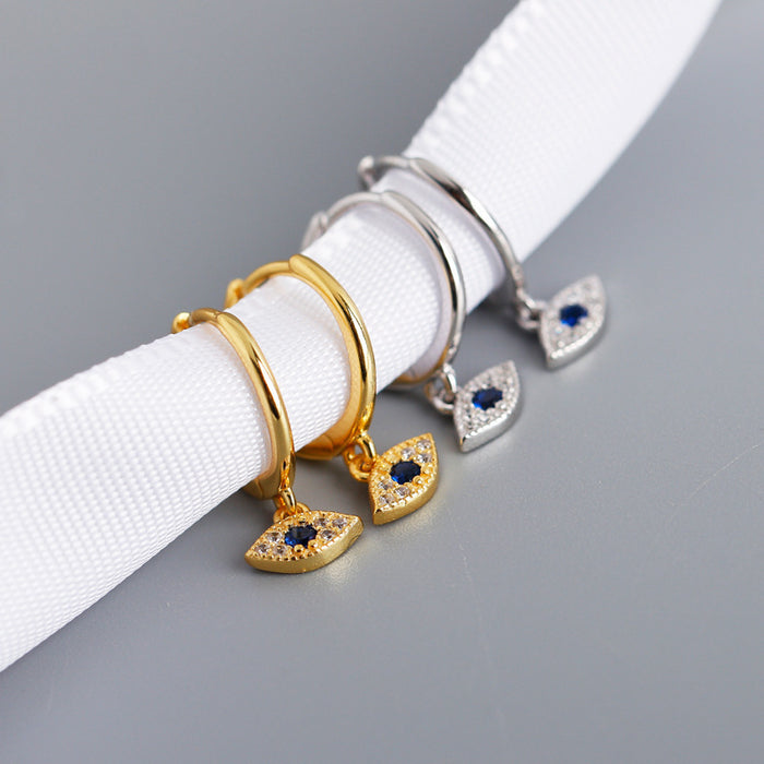 Wholesale Demon' s Eye Bright Stone Earrings