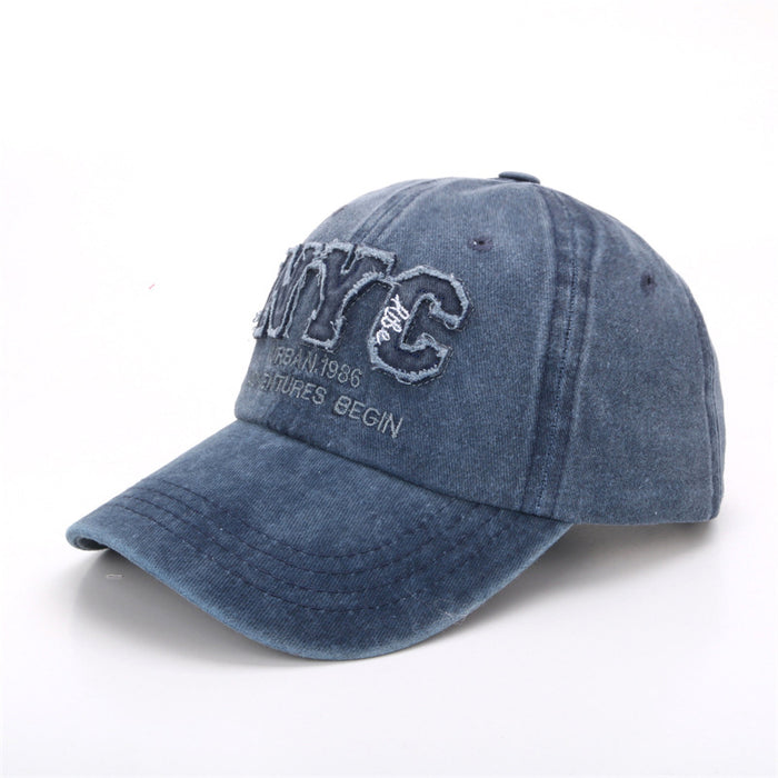 Wholesale Retro baseball cap, men's curved duckbill cap, letter sunshade and sun protection hat