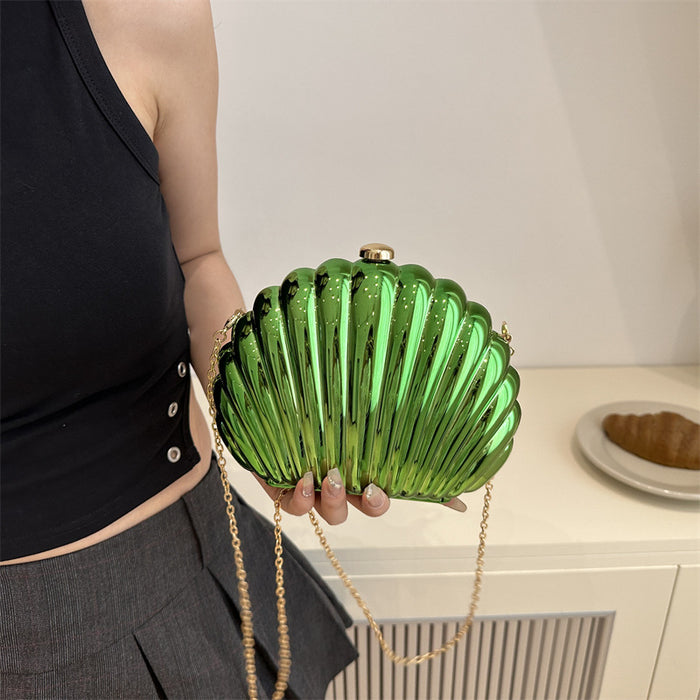 Wholesale New Colorful Shell Bag Fashion Chain Crossbody Evening Bag Acrylic Clutch Cosmetic Bag JDC-SD-TY006