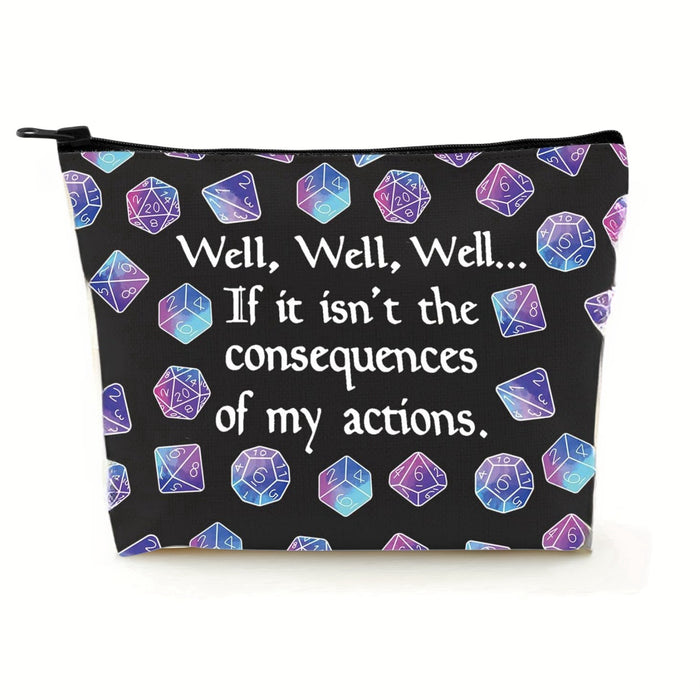 Wholesale linen double-sided printed cosmetic Makeup Bags