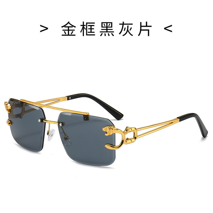 Wholesale Sunglasses Square Personalized Metal Frameless Glasses Fashion Sunglasses