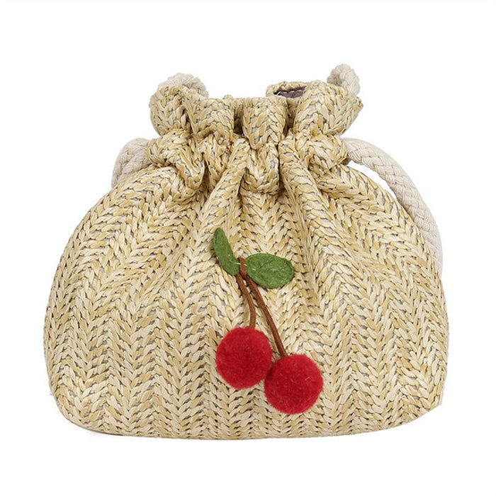 Wholesale Straw Bucket Small Bag Women JDC-SD-PuHui010