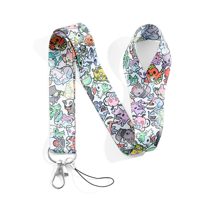 Wholesale Christmas Cartoon Lanyard Ribbon Keychain JDC-KC-QiChao032