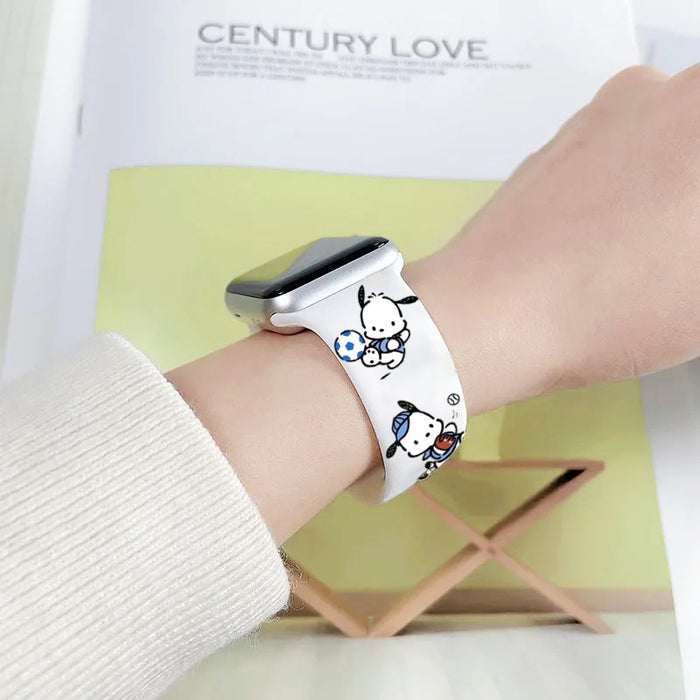 Wholesale Cartoon Silicone Strap Suitable for Apple Watch Strap (S) JDC-WD-NuoQi002