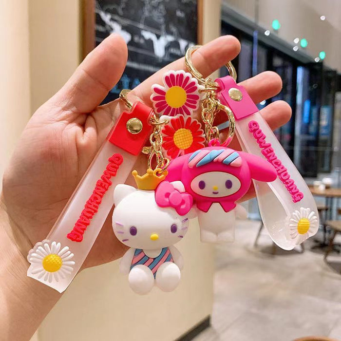 Wholesale Cartoon Doll Silicone Keychain JDC-KC-HongSheng001