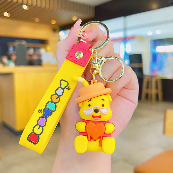 Wholesale Silicone Cartoon Doll Keychain JDC-KC-KuM003