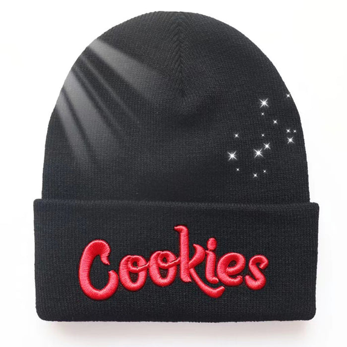 Wholesale Cookies Letters 3D Embroidered Knitted Wool Hat JDC-FH-HongHong013