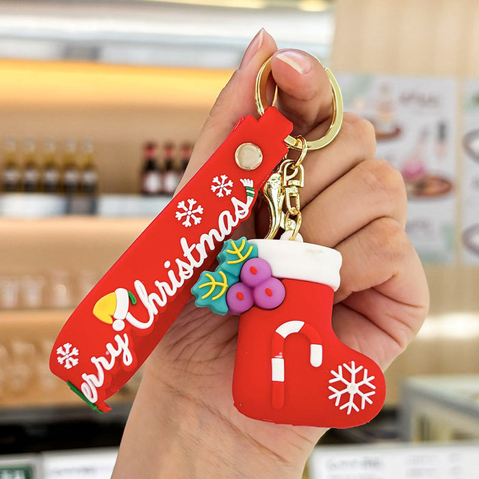 Wholesale Creative  keychain car pendant exquisite bag key ornament Christmas small gift
